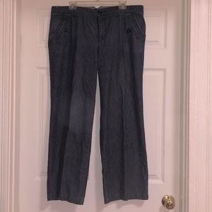 FADED GLORY wide leg soft denim pants
